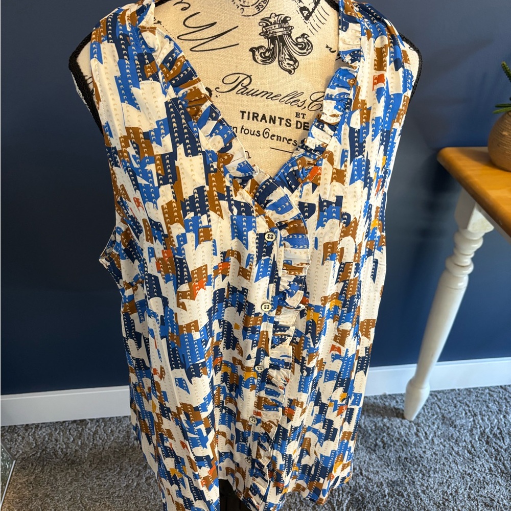 Cabi Jigsaw Blouse XL NWOT